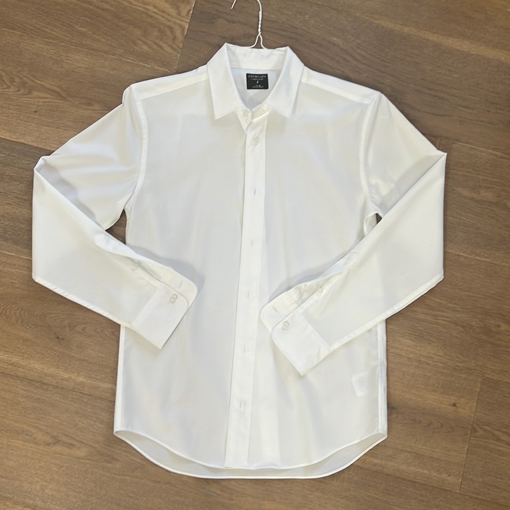 Crewcuts (J Crew) Ludlow Boys White Button Down Shirt Size 14